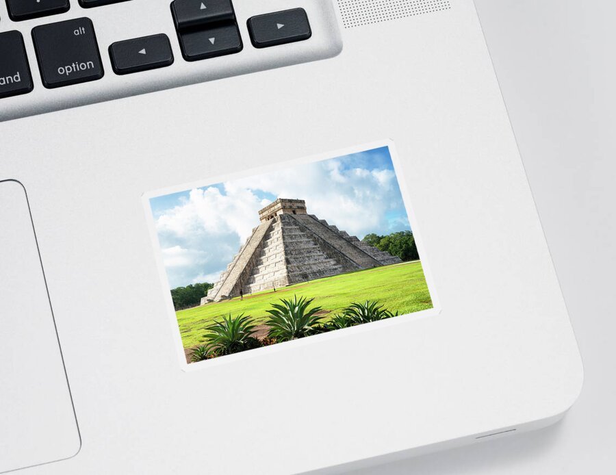 Mexico Sticker featuring the photograph Viva Mexico Collection - Chichen Itza Cancun by Philippe HUGONNARD