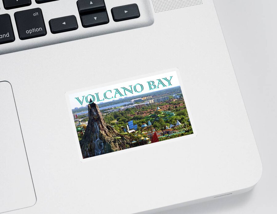 Volcano Bay Sticker featuring the photograph Volcano Bay panoramic poster by David Lee Thompson