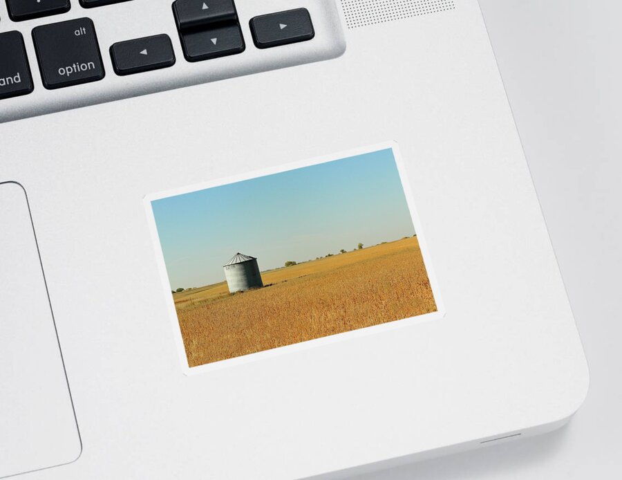 Farm Sticker featuring the photograph Waiting To Be Filled by Lens Art Photography By Larry Trager