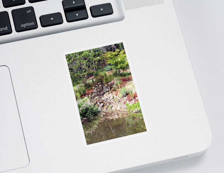 Waterfall Sticker featuring the photograph Waterfall, Holberry House, Nannup, Western Australia by Elaine Teague