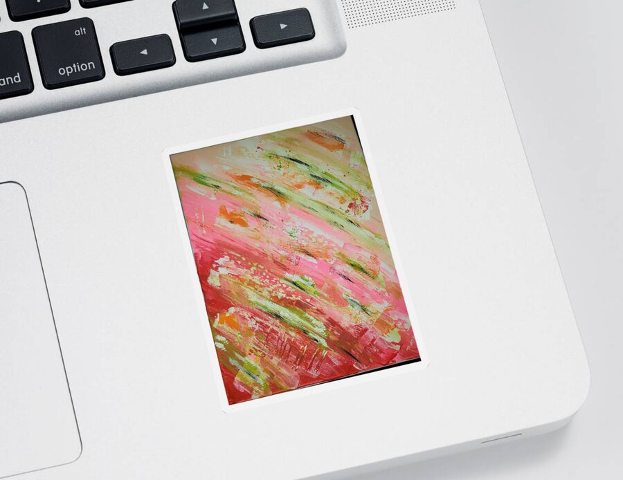  Sticker featuring the painting Watermelon by Samantha Latterner