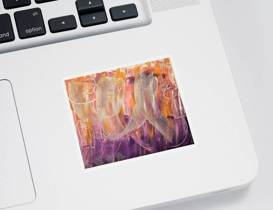  Sticker featuring the painting Whimsy by Samantha Latterner