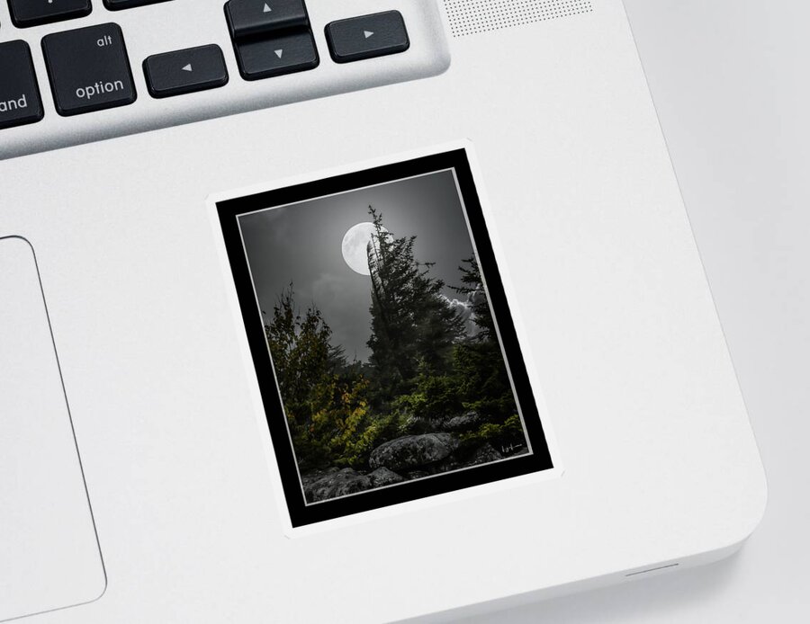 Moon Sticker featuring the photograph Whispers by Lisa Lambert-Shank