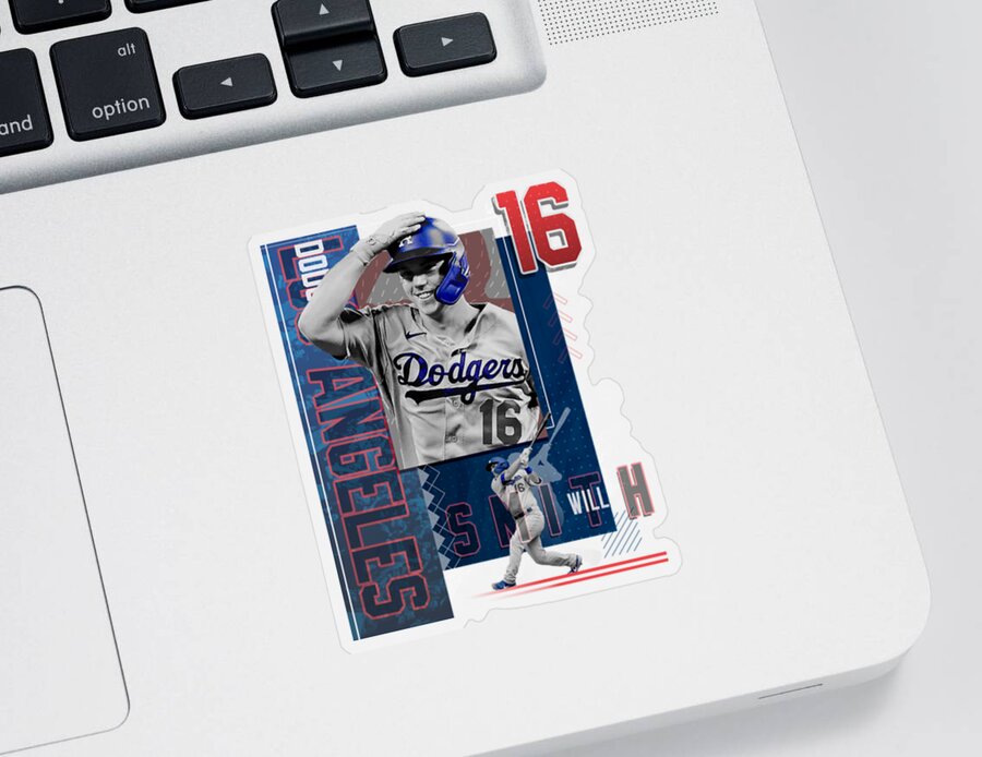 Will Smith Baseball Paper Poster Dodgers 2 Women's T-Shirt