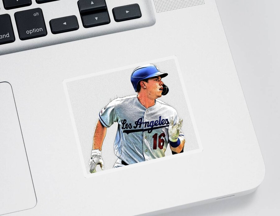 Will Smith - Catcher - Los Angeles Dodgers Sticker by Bob Smerecki - Pixels