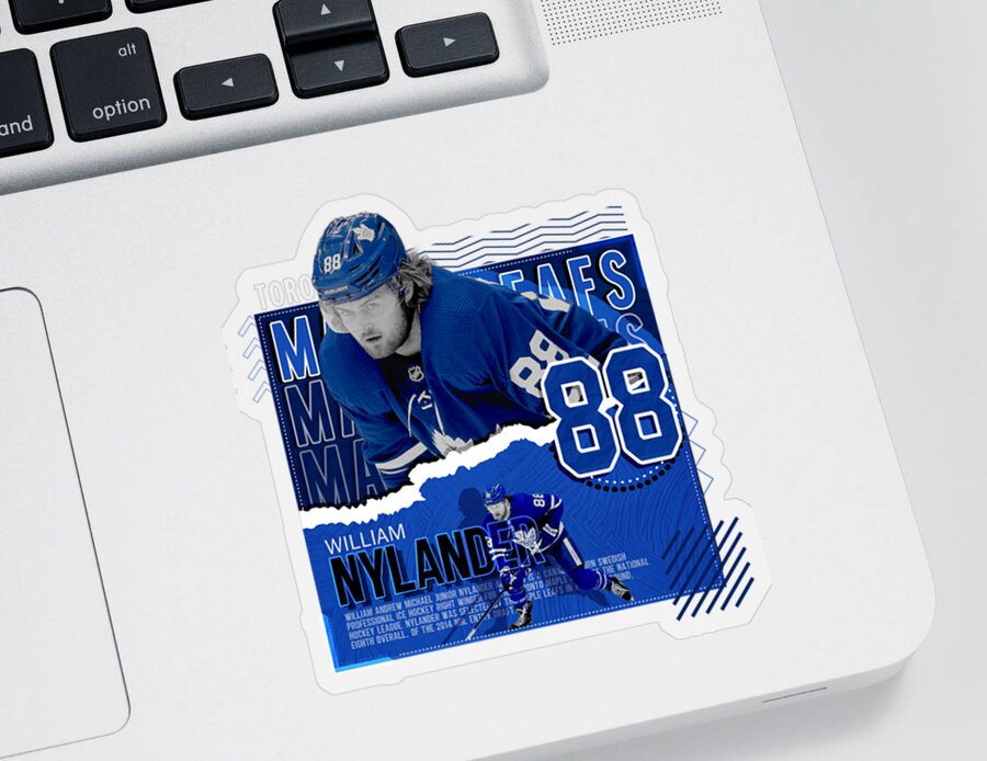 William Nylander Hockey Paper Poster Maple Leafs Metal Print by Kelvin Kent  - Pixels