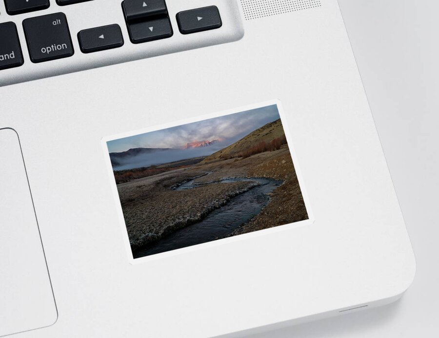 Utah Sticker featuring the photograph Winding Stream by Wesley Aston