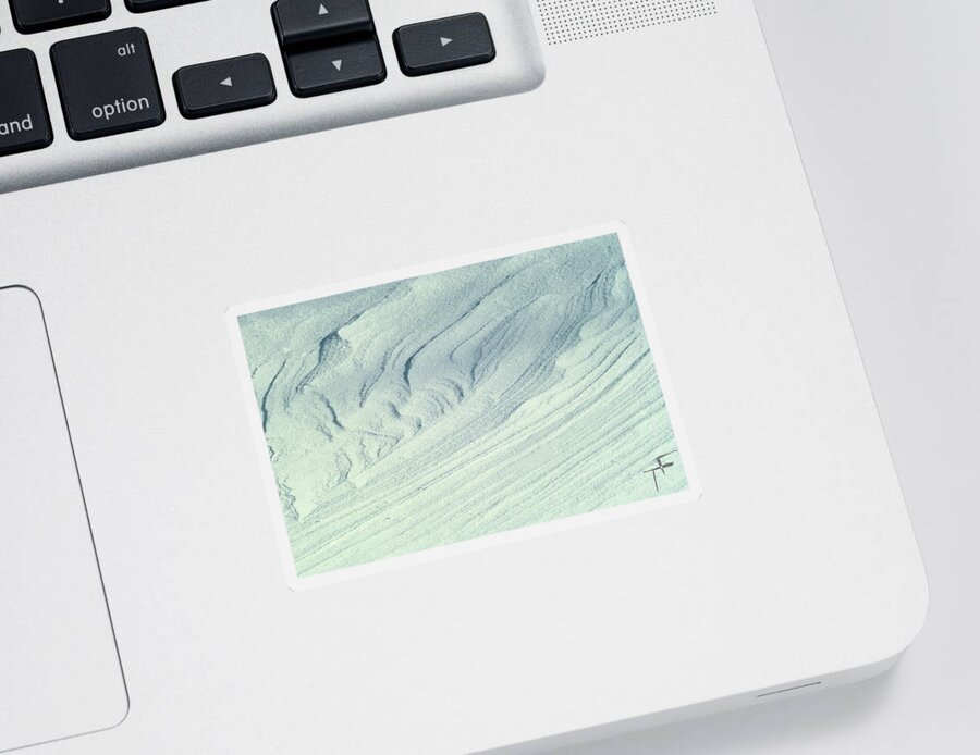 Ice Sticker featuring the photograph Winter Abstract II by Theresa Fairchild