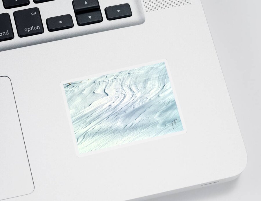 Ice Sticker featuring the photograph Winter Abstract IX by Theresa Fairchild