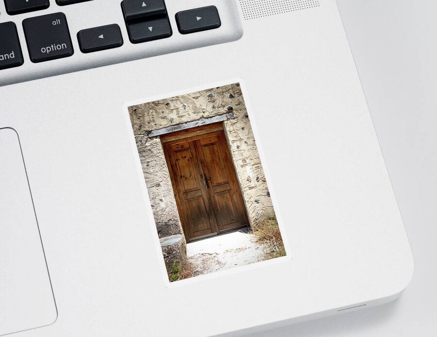 Samaria Gorge Sticker featuring the photograph Wooden Door by Rich S