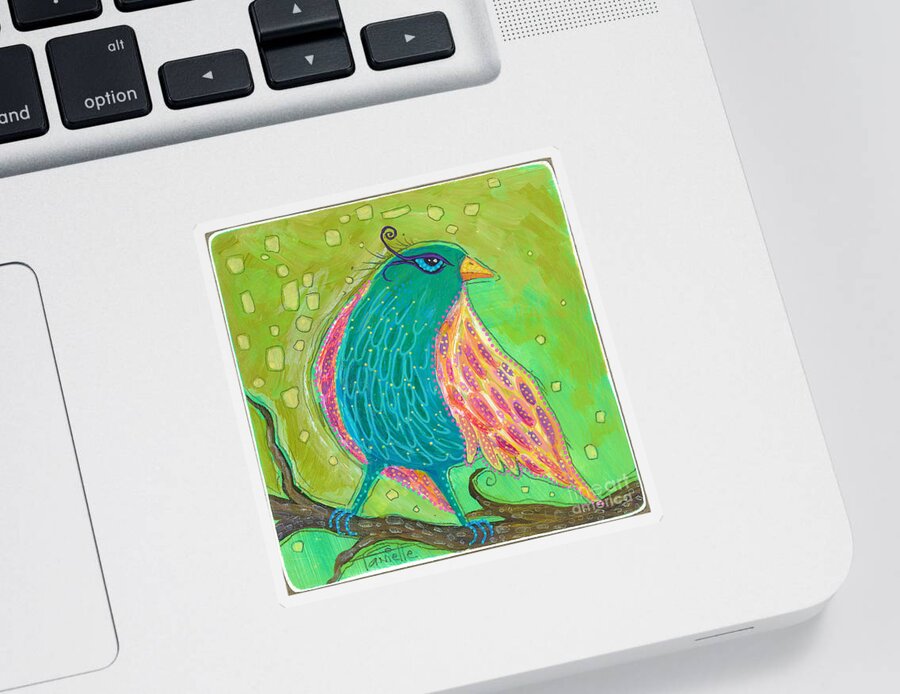 Bird Painting Sticker featuring the painting You Are My Wings by Tanielle Childers