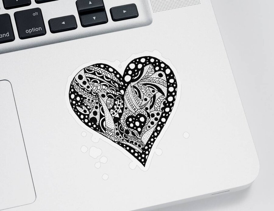 small Heart Symbol Vinyl Decals Phone set of 6 Heart sign Stickers Sheet of  6