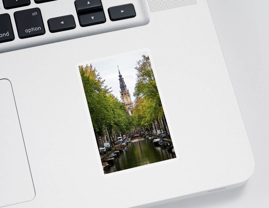 Architecture Sticker featuring the photograph Zuiderkerk Amsterdam by Mary Lee Dereske