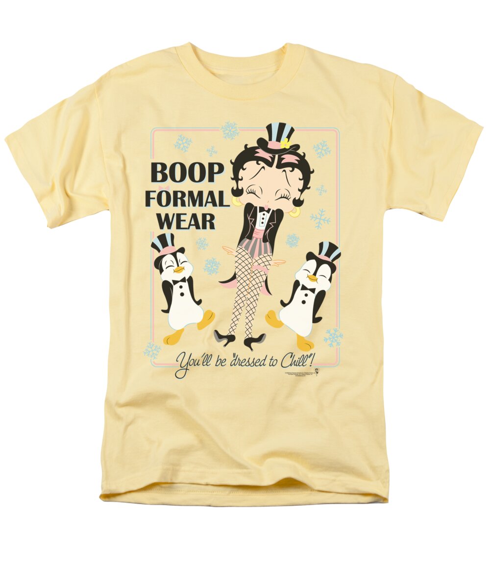Betty Boop Men's T-Shirt (Regular Fit) featuring the digital art Boop - Dressed To Chill by Brand A