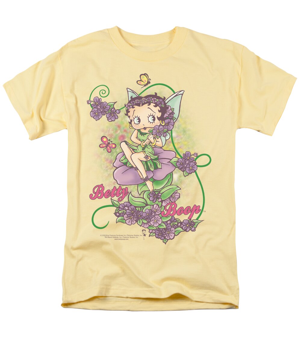 Betty Boop Men's T-Shirt (Regular Fit) featuring the digital art Boop - Flower Vine Fairy by Brand A