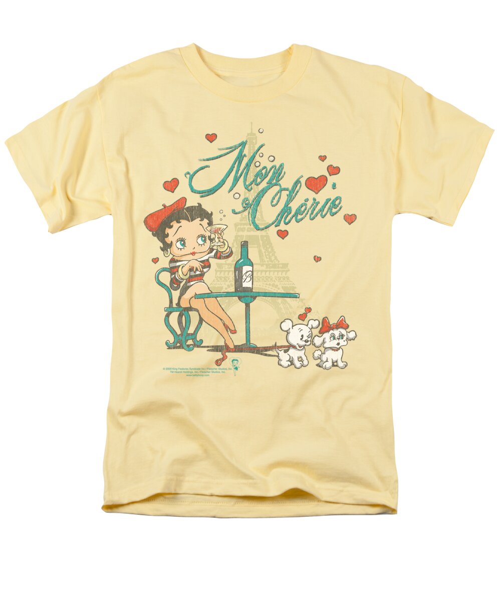 Betty Boop Men's T-Shirt (Regular Fit) featuring the photograph Boop - Mon Cherie by Brand A