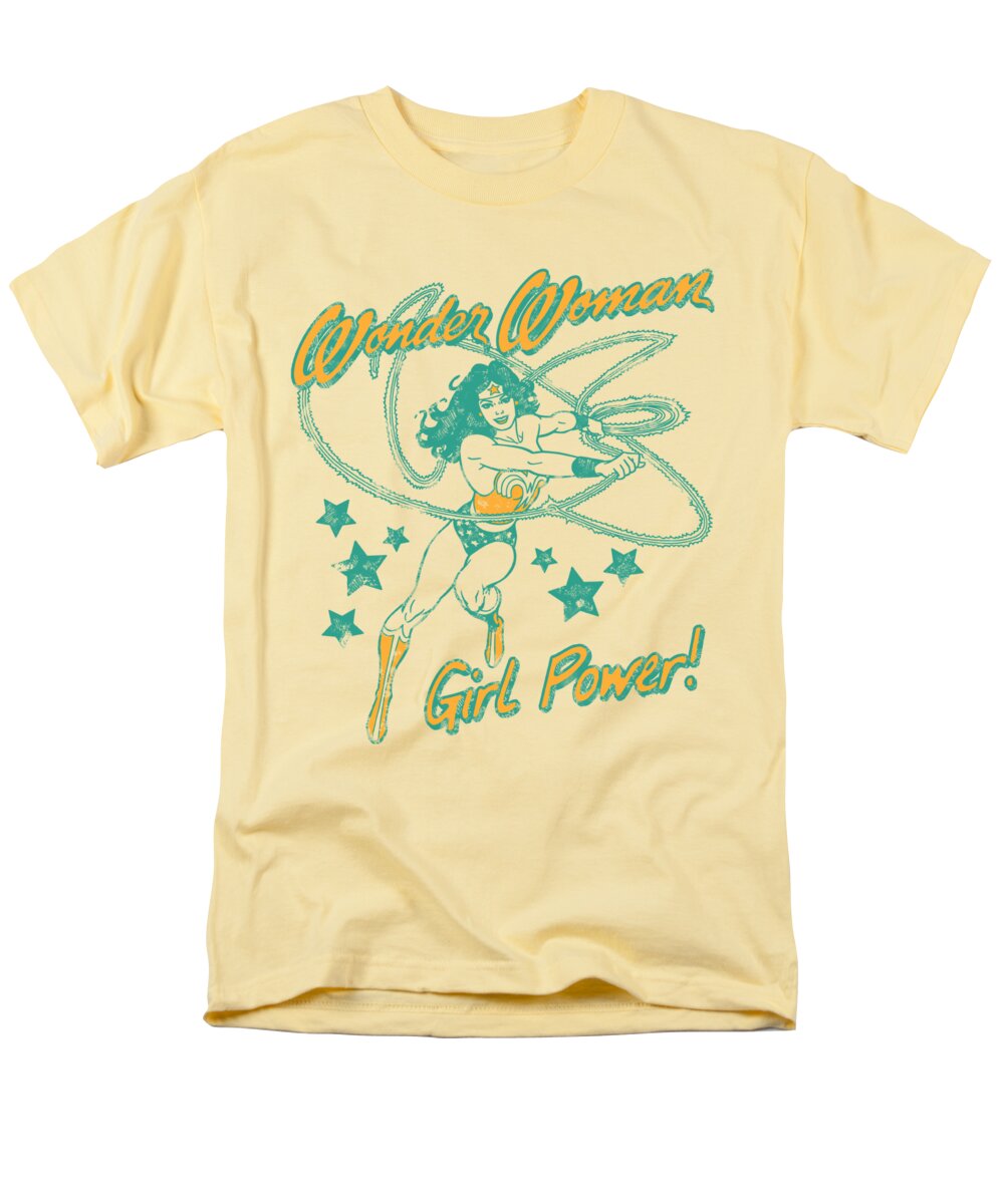 Dc Comics Men's T-Shirt (Regular Fit) featuring the digital art Dc - Ww Girl Power by Brand A