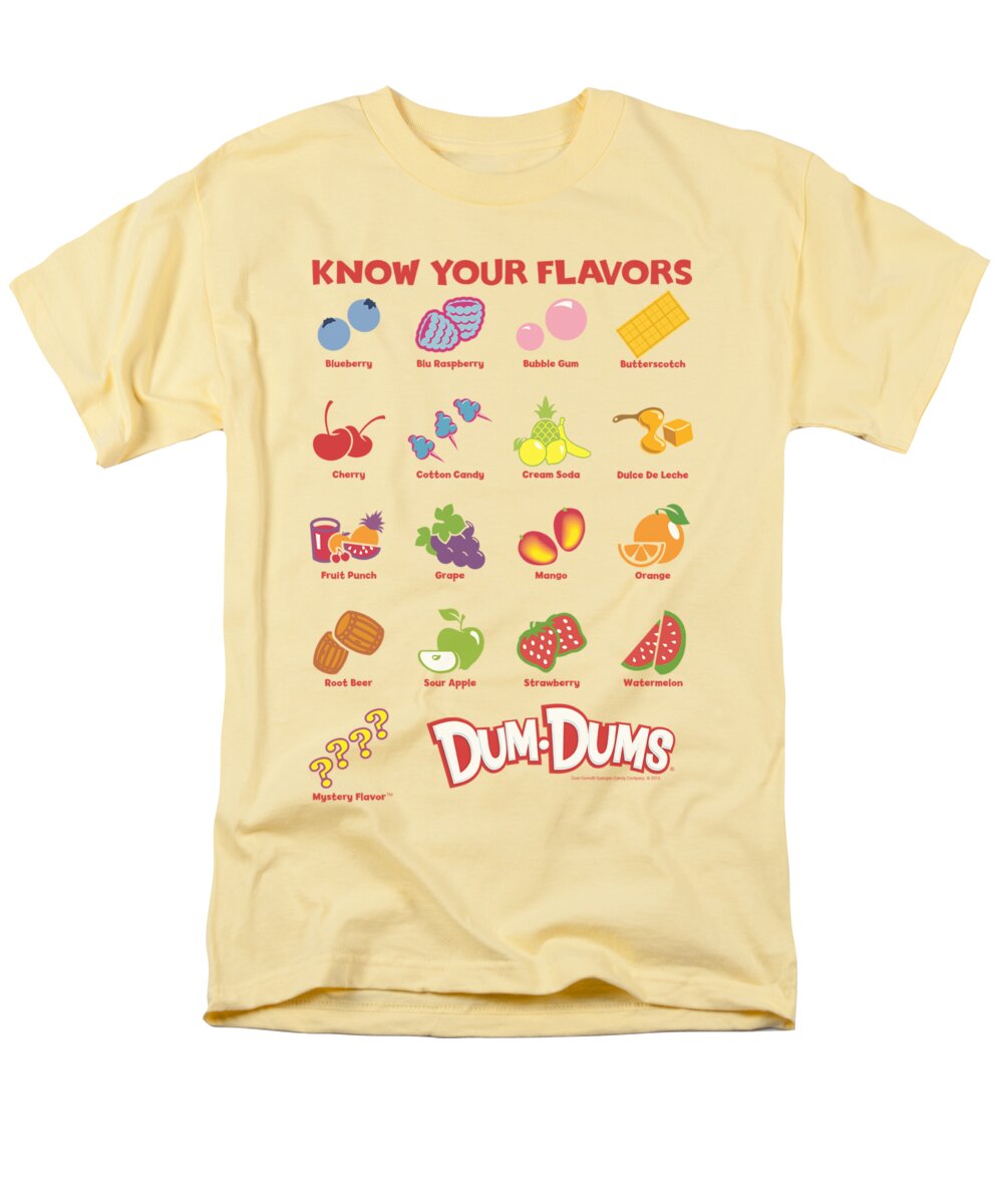 Dum Dums Men's T-Shirt (Regular Fit) featuring the digital art Dum Dums - Flavors by Brand A