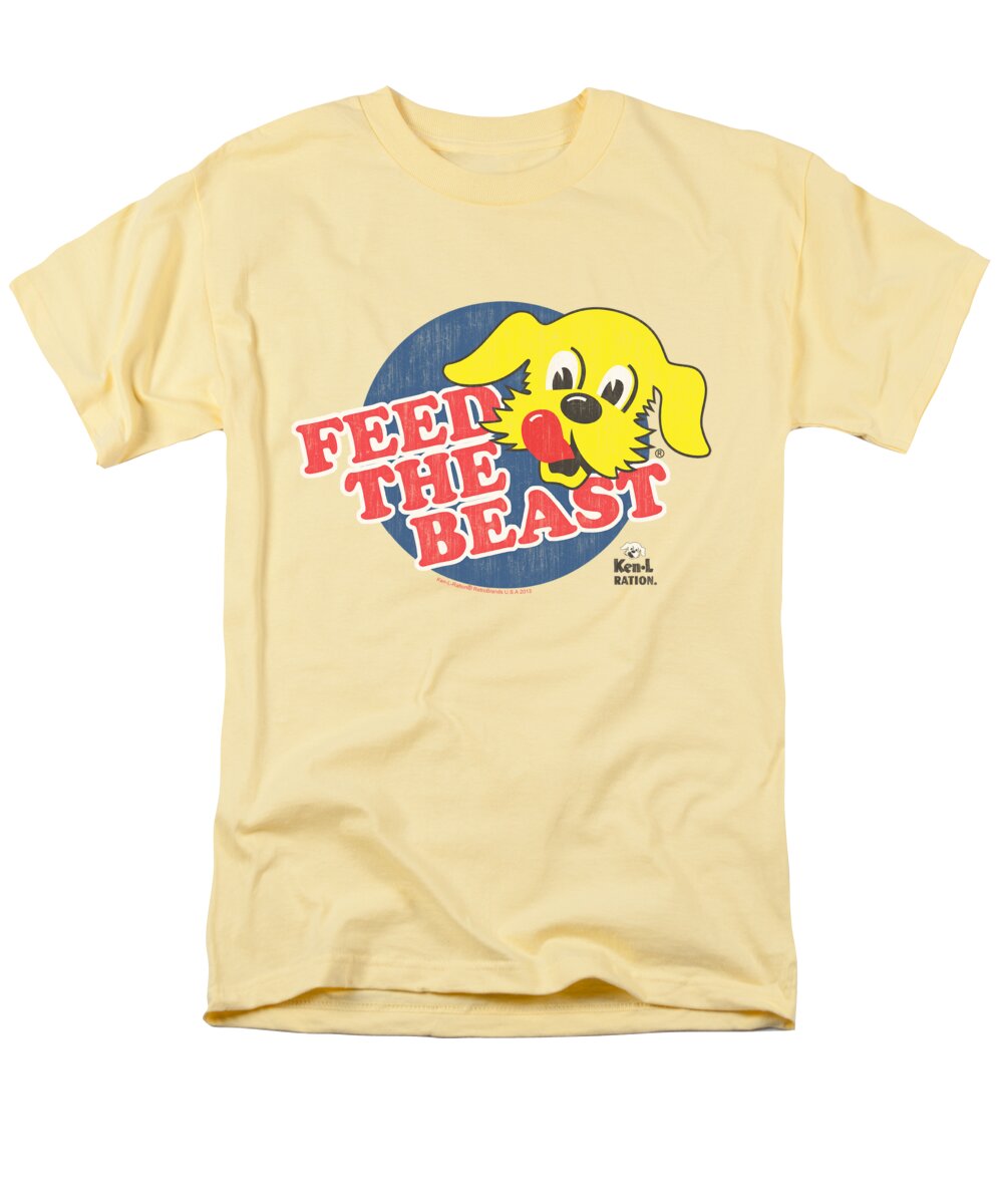 Ken L Ration Men's T-Shirt (Regular Fit) featuring the digital art Ken L Ration - Feed The Beast by Brand A