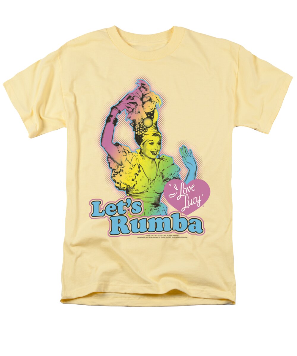 I Love Lucy Men's T-Shirt (Regular Fit) featuring the digital art Lucy - Let's Rumba by Brand A