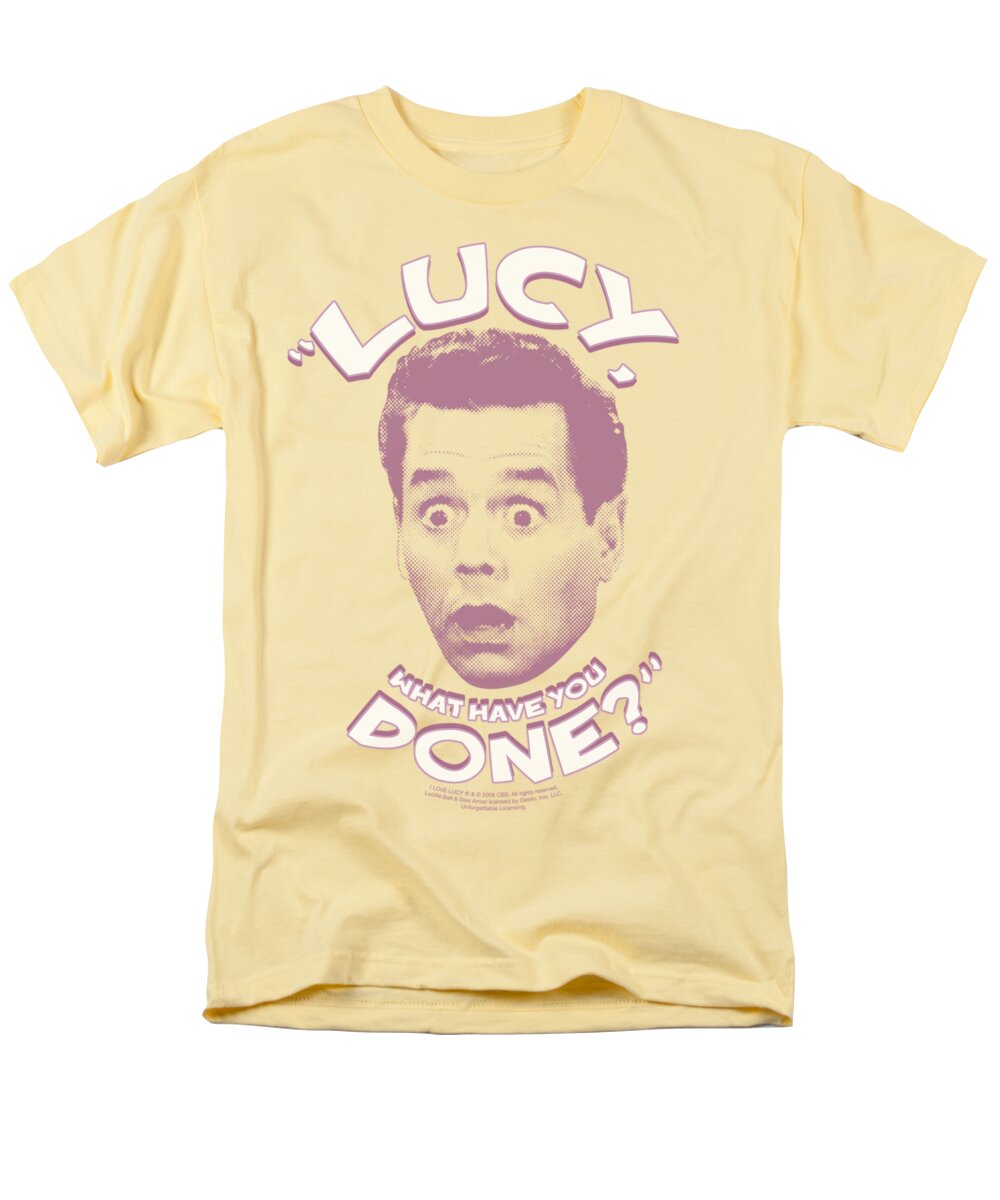 I Love Lucy Men's T-Shirt (Regular Fit) featuring the digital art Lucy - What Have You Done by Brand A