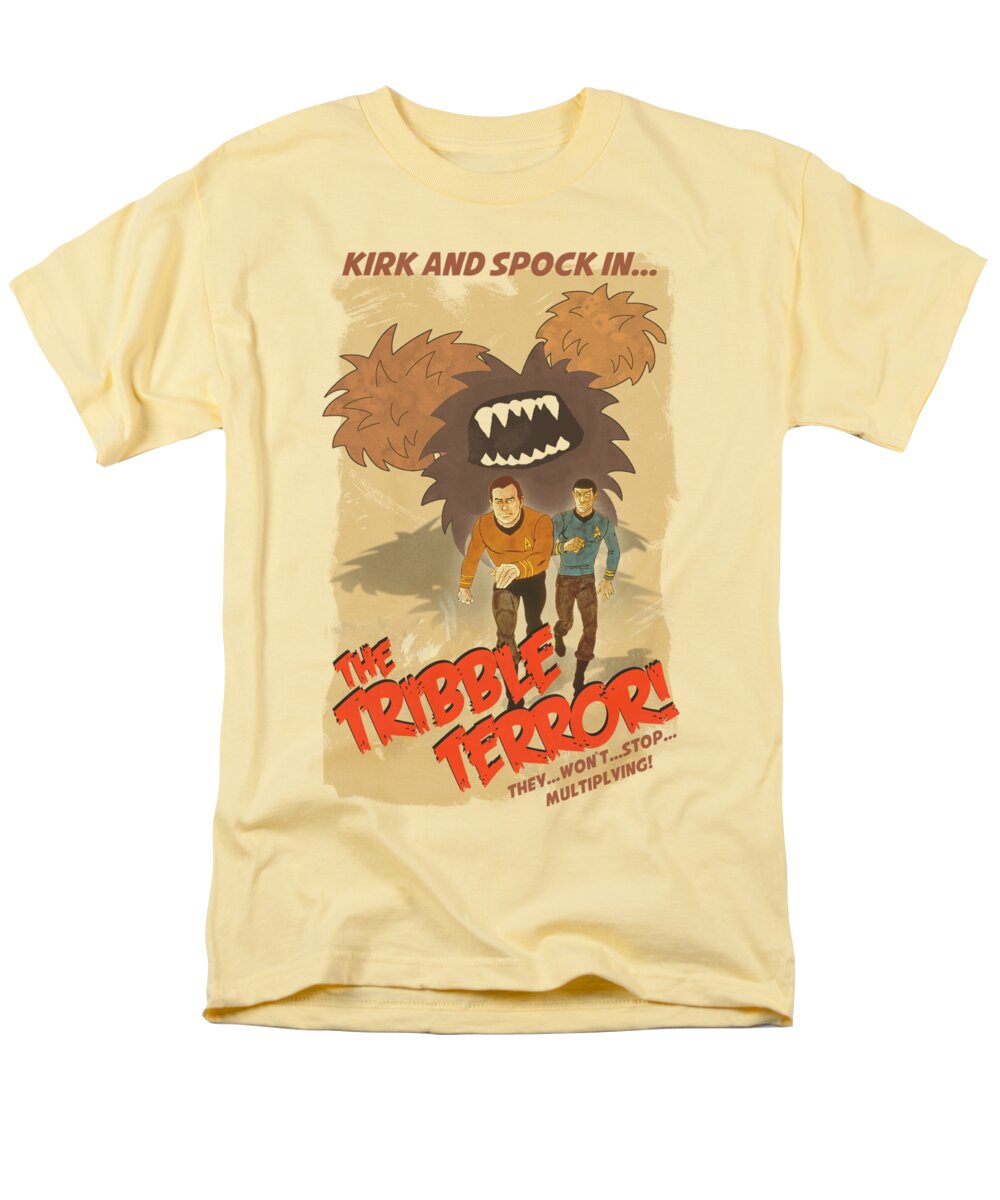 Star Trek Men's T-Shirt (Regular Fit) featuring the digital art Star Trek - Tribble Threat by Brand A