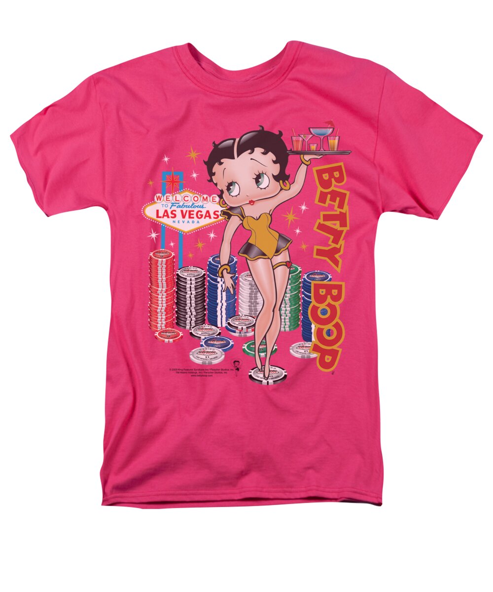 Betty Boop Men's T-Shirt (Regular Fit) featuring the digital art Boop - Wet Your Whistle by Brand A