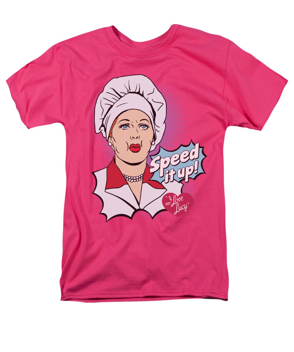 I Love Lucy Men's T-Shirt (Regular Fit) featuring the digital art Lucy - Speed It Up by Brand A