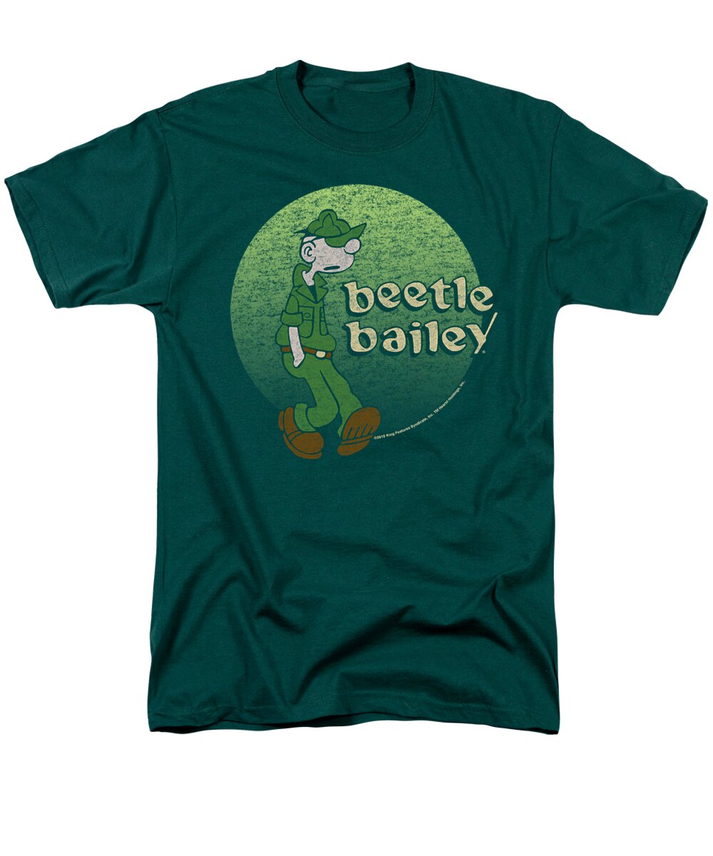  Men's T-Shirt (Regular Fit) featuring the digital art Beetle Bailey - Green Beetle by Brand A