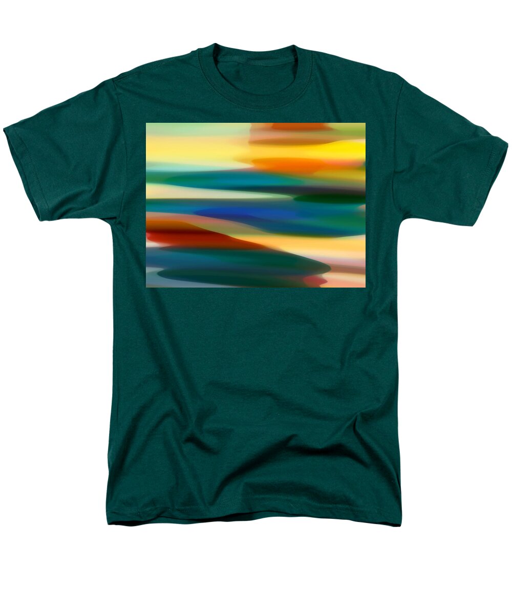 Fury Men's T-Shirt (Regular Fit) featuring the painting Fury Seascape 6 by Amy Vangsgard