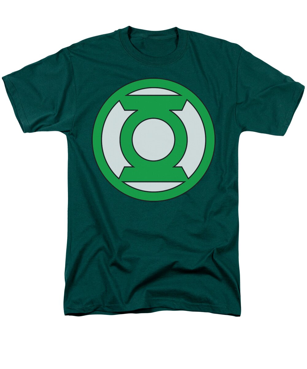 Green Lantern Men's T-Shirt (Regular Fit) featuring the digital art Green Lantern - Lantern Logo by Brand A