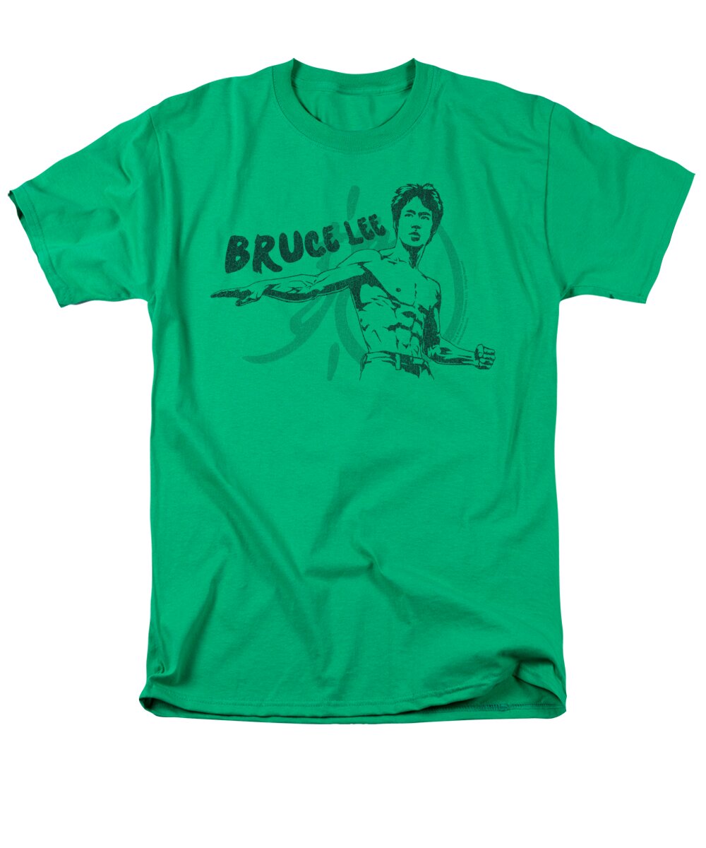 Bruce Lee Men's T-Shirt (Regular Fit) featuring the digital art Bruce Lee - Brush Lee by Brand A