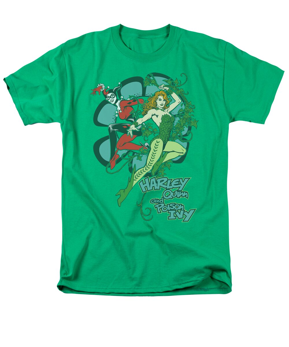 Dc Comics Men's T-Shirt (Regular Fit) featuring the digital art Dc - Harley And Ivy by Brand A