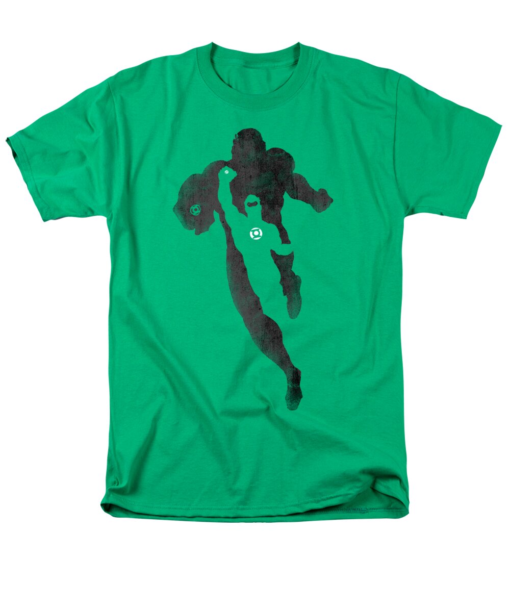  Men's T-Shirt (Regular Fit) featuring the digital art Dc - Lantern Knockout by Brand A