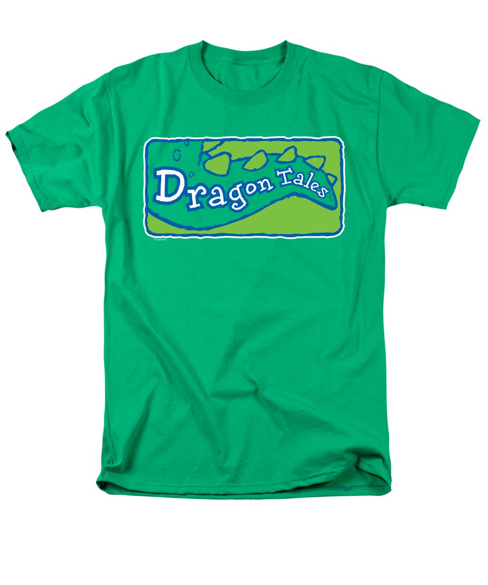  Men's T-Shirt (Regular Fit) featuring the digital art Dragon Tales - Logo Clean by Brand A