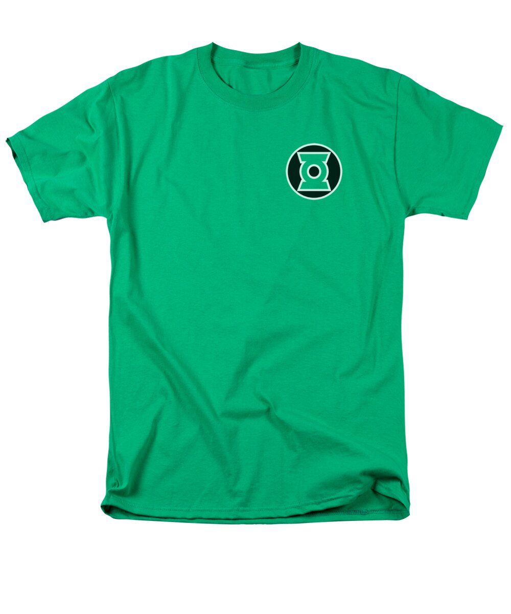 Green Lantern Men's T-Shirt (Regular Fit) featuring the digital art Green Lantern - Kyle Rayner Logo by Brand A