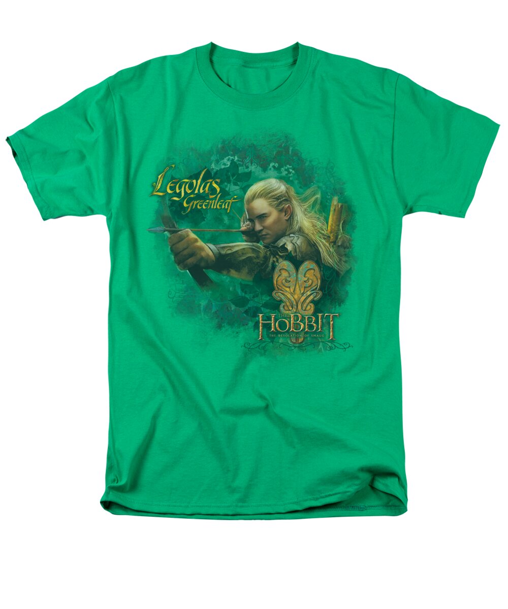 The Hobbit Men's T-Shirt (Regular Fit) featuring the digital art Hobbit - Greenleaf by Brand A