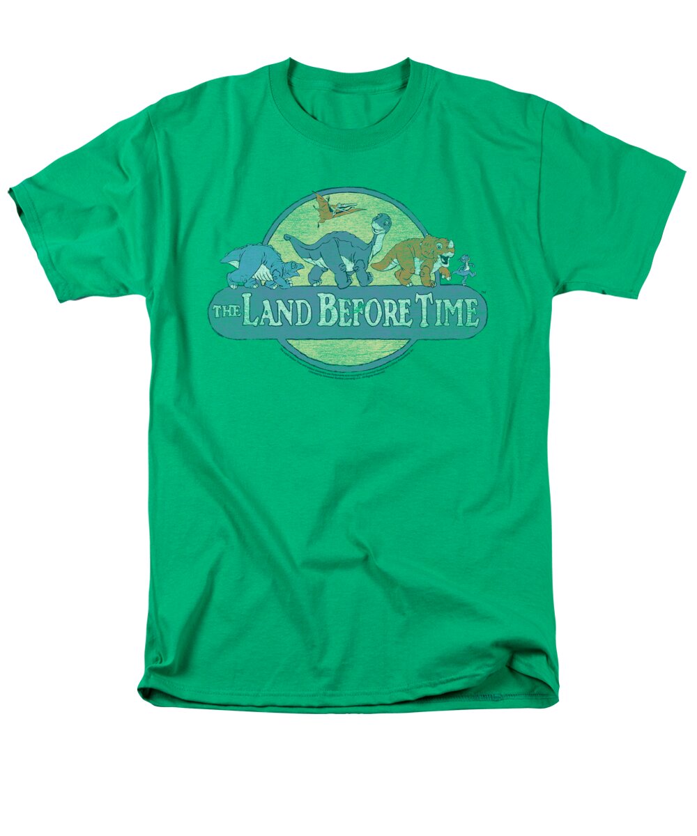 The Land Before Time Men's T-Shirt (Regular Fit) featuring the digital art Land Before Time - Retro Logo by Brand A