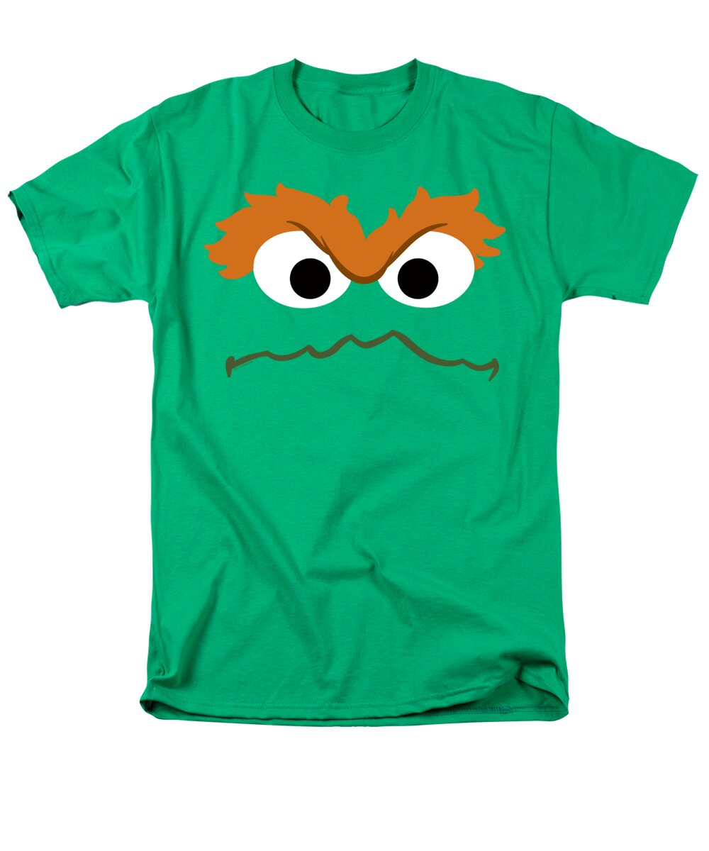  Men's T-Shirt (Regular Fit) featuring the digital art Sesame Street - Oscar Face by Brand A