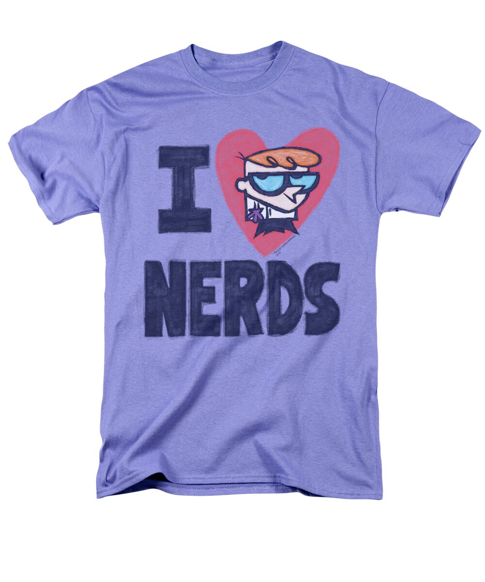 Dexter's Lab Men's T-Shirt (Regular Fit) featuring the digital art Dexter's Laboratory - I Heart Nerds by Brand A
