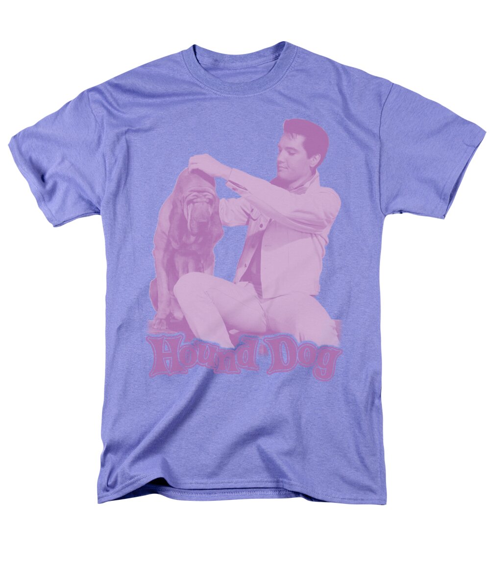 Elvis Men's T-Shirt (Regular Fit) featuring the digital art Elvis - Hound Dog by Brand A