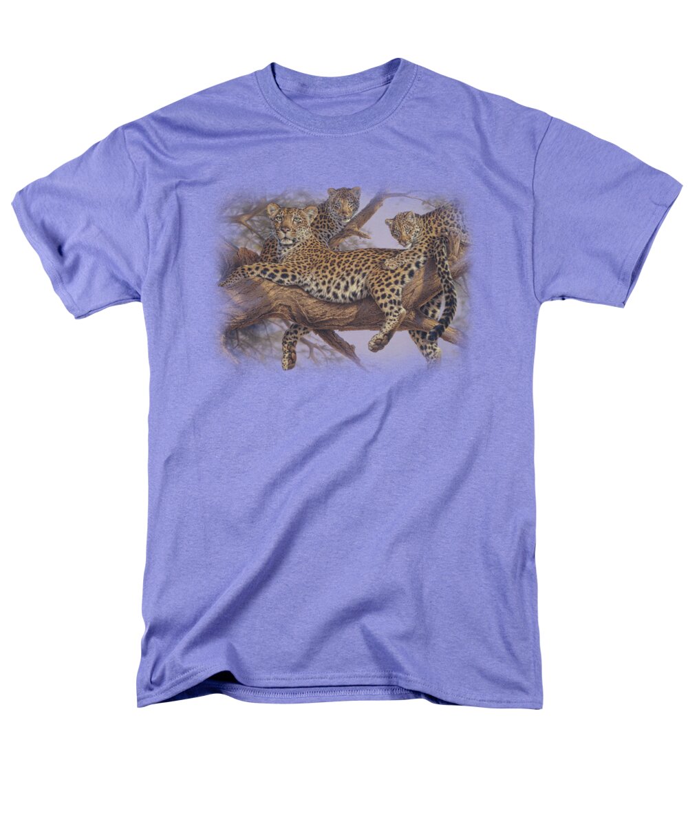 Wildlife Men's T-Shirt (Regular Fit) featuring the digital art Wildlife - The Family Tree by Brand A