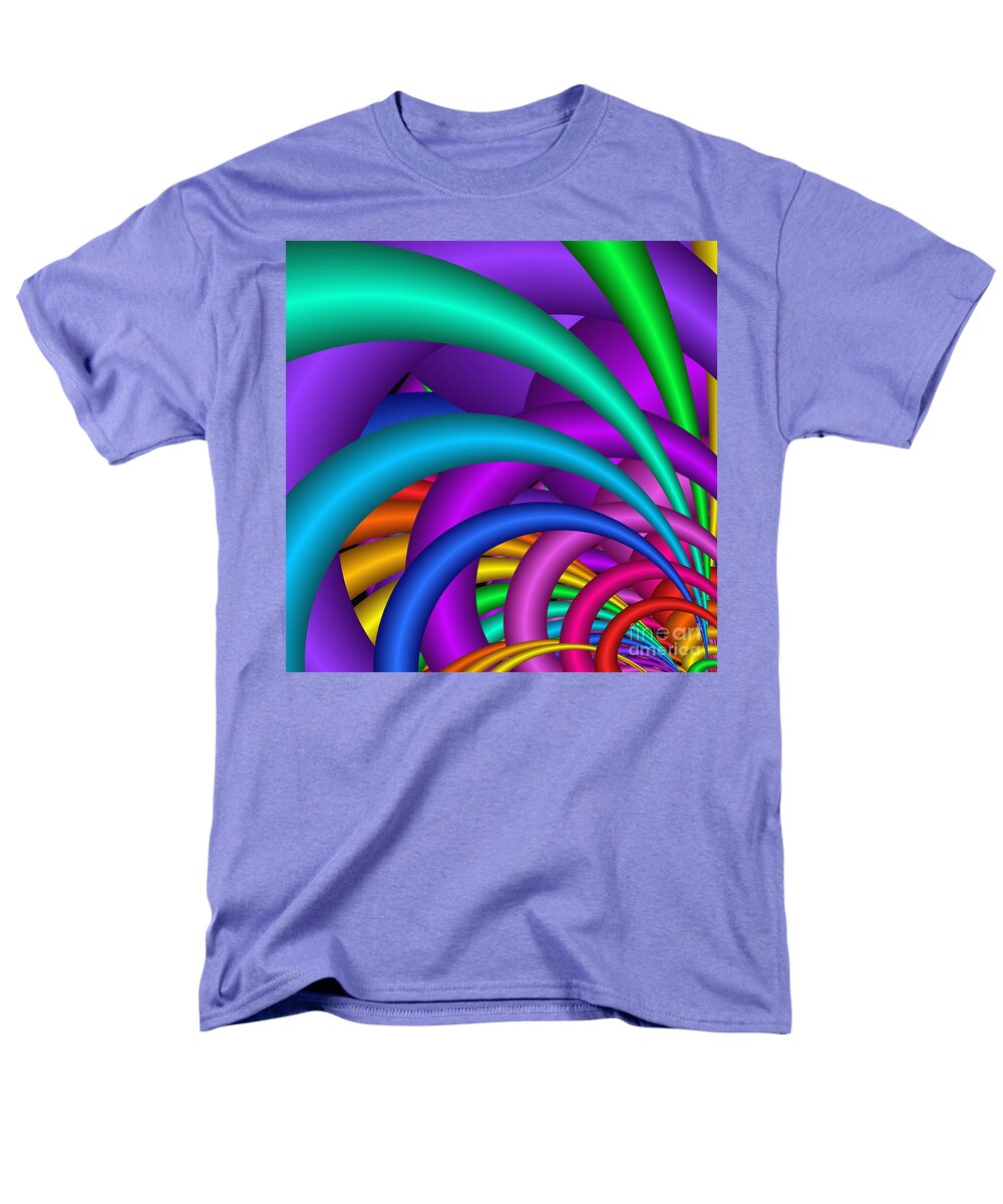 3d Men's T-Shirt (Regular Fit) featuring the digital art Fractalized Colors -6- by Issa Bild