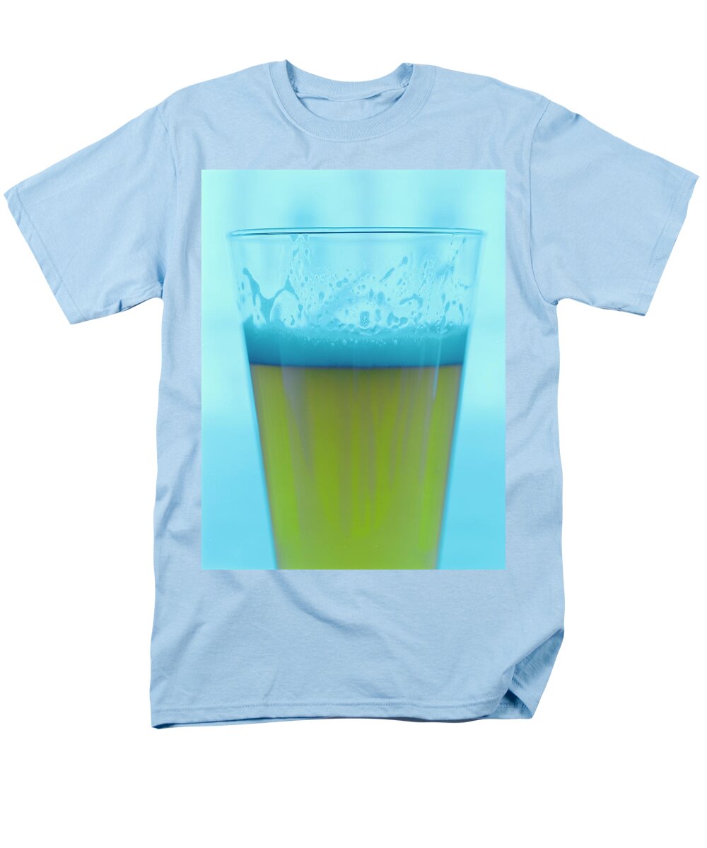 Beverage Men's T-Shirt (Regular Fit) featuring the photograph A Glass Of Beer #3 by Romulo Yanes