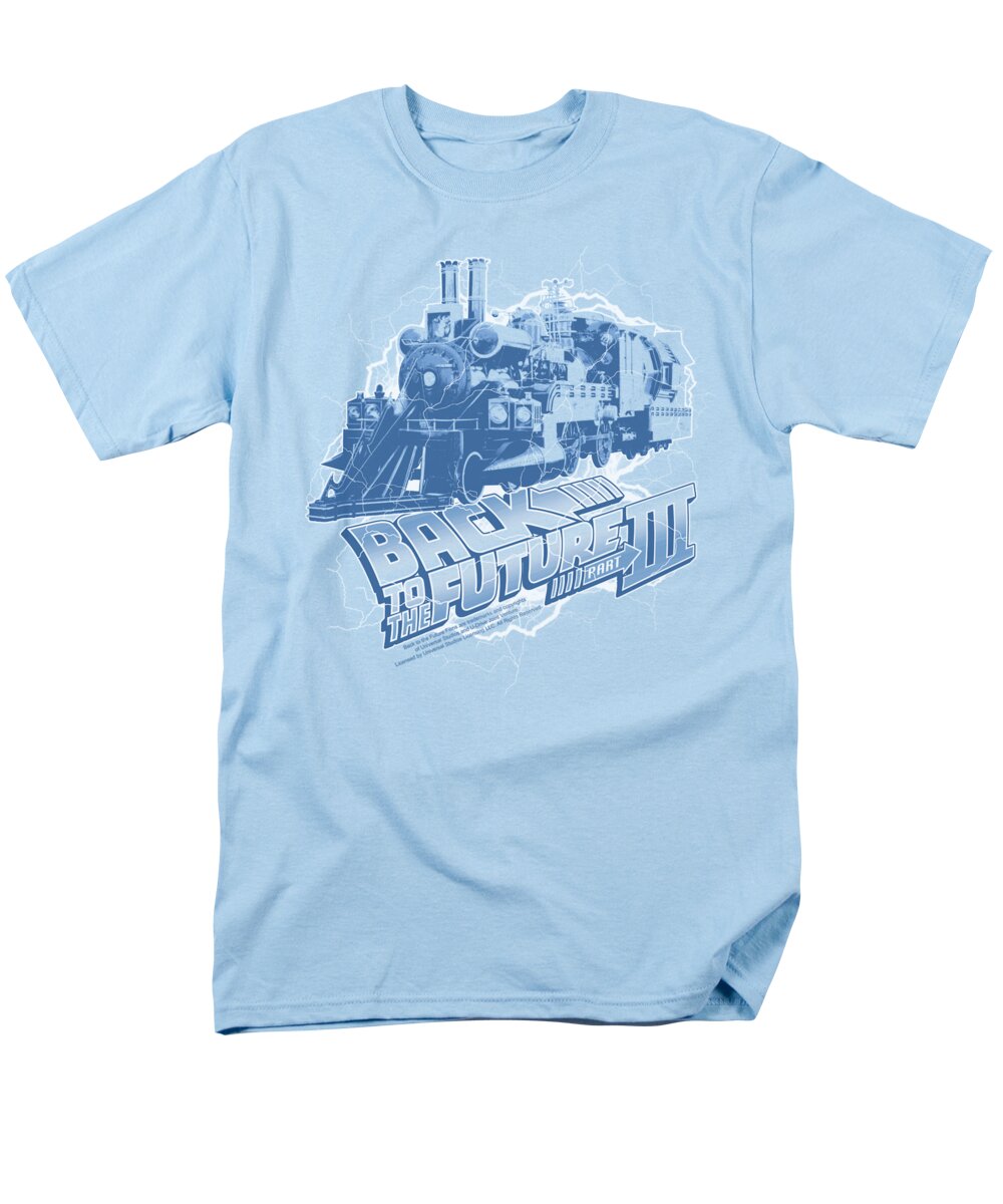  Men's T-Shirt (Regular Fit) featuring the digital art Back To The Future IIi - Time Train by Brand A