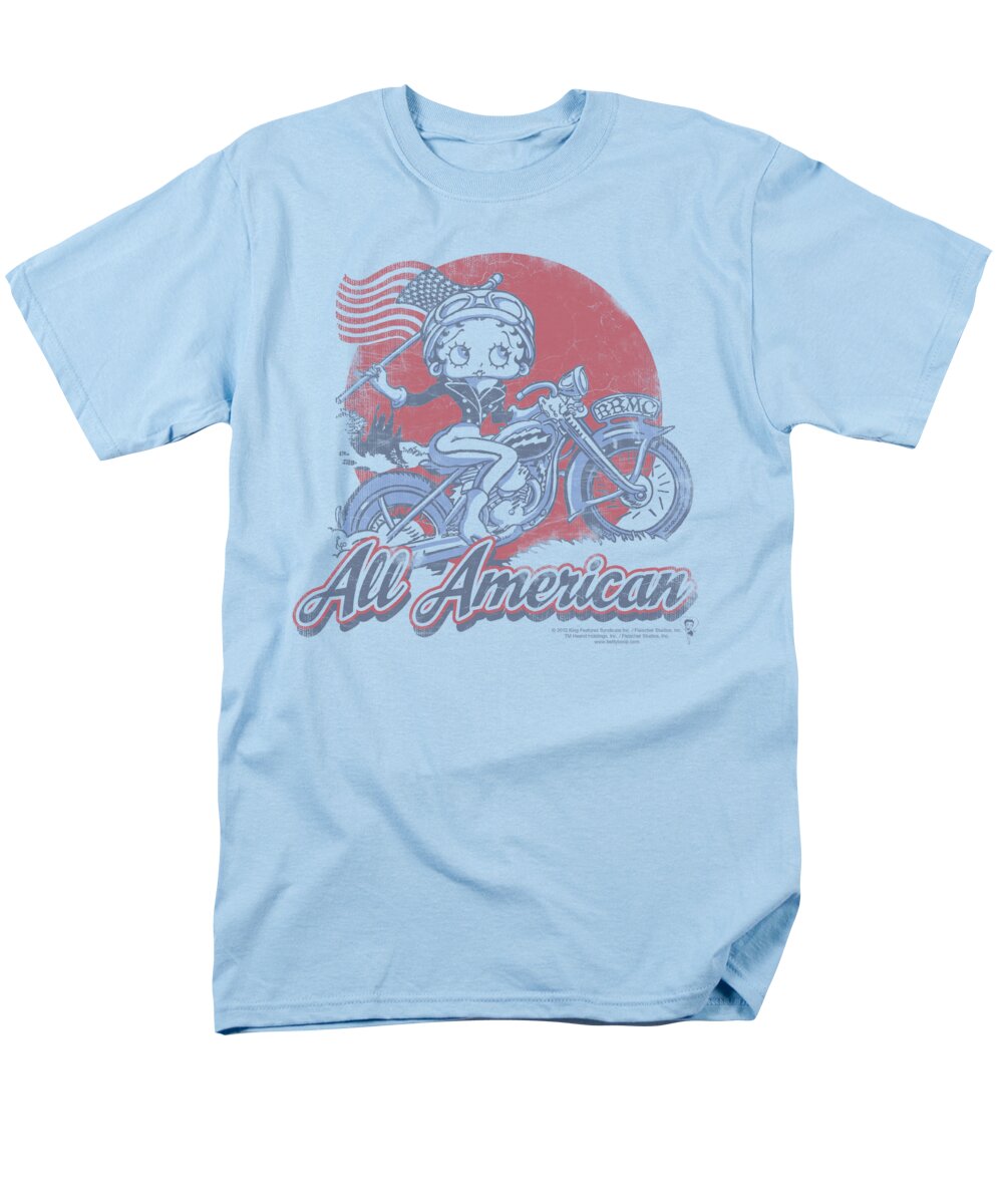  Men's T-Shirt (Regular Fit) featuring the digital art Boop - All American Biker by Brand A