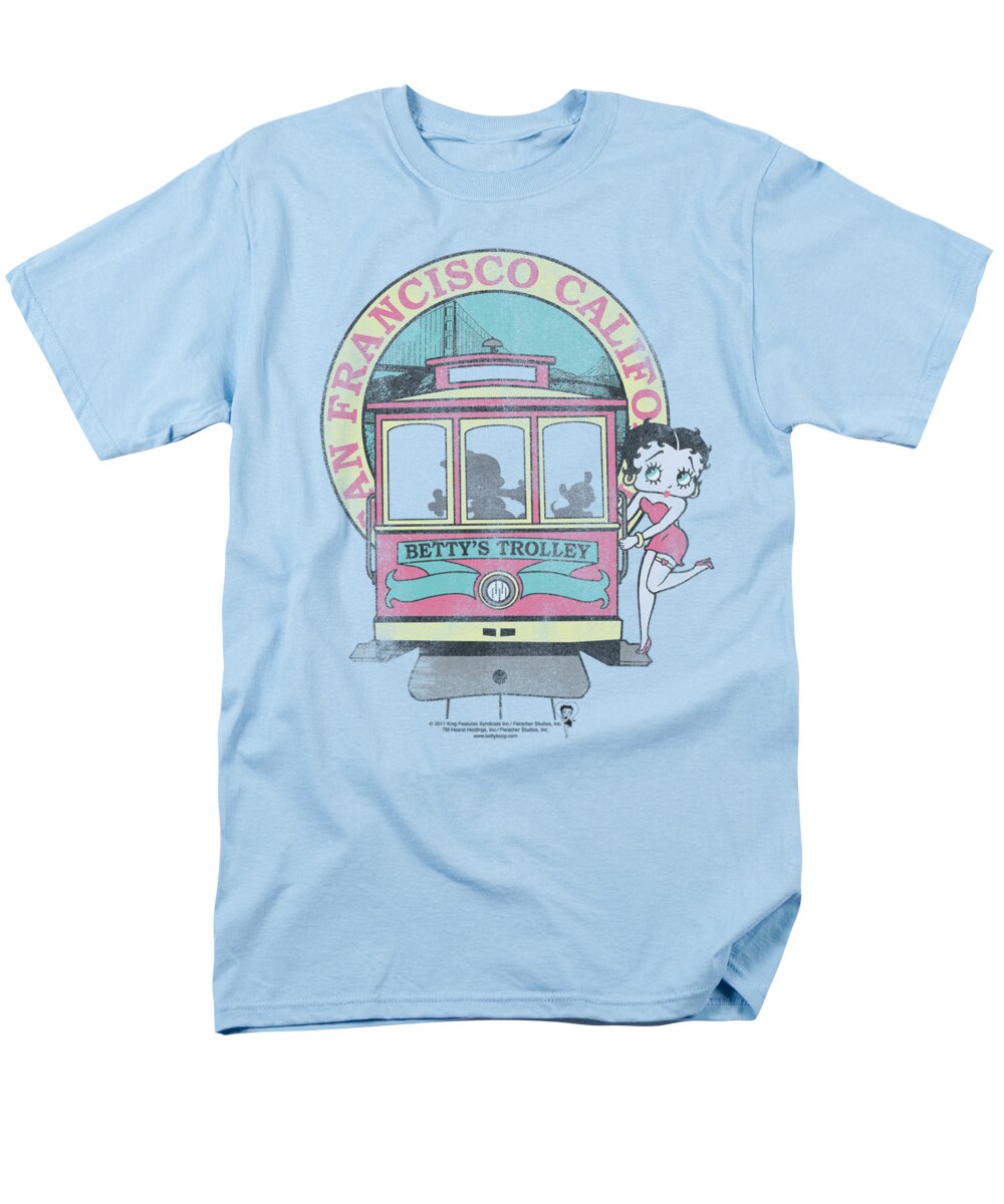 Betty Boop Men's T-Shirt (Regular Fit) featuring the digital art Boop - Betty's Trolley by Brand A