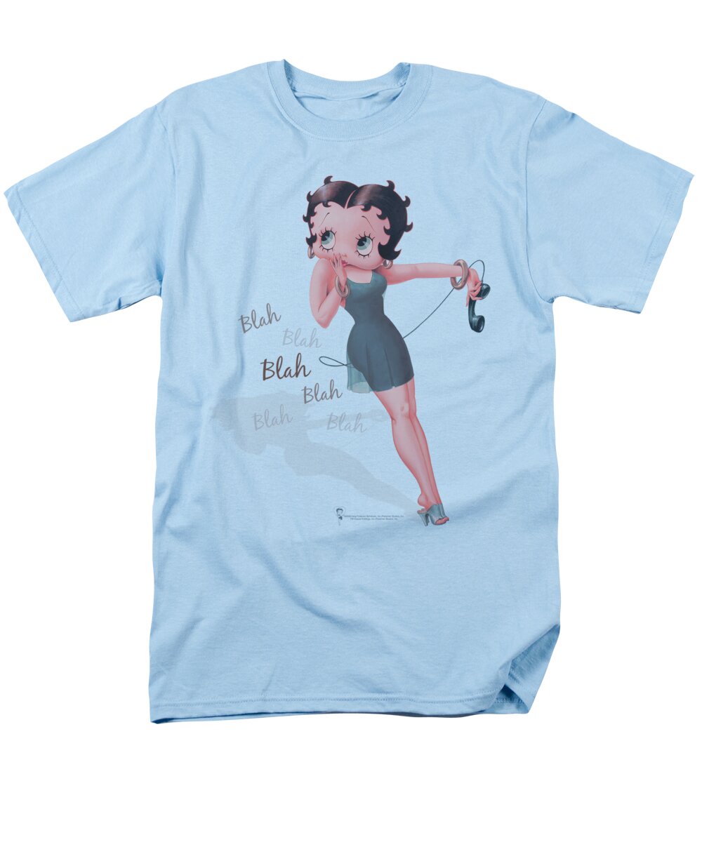 Betty Boop Men's T-Shirt (Regular Fit) featuring the digital art Boop - Blah Blah Blah by Brand A