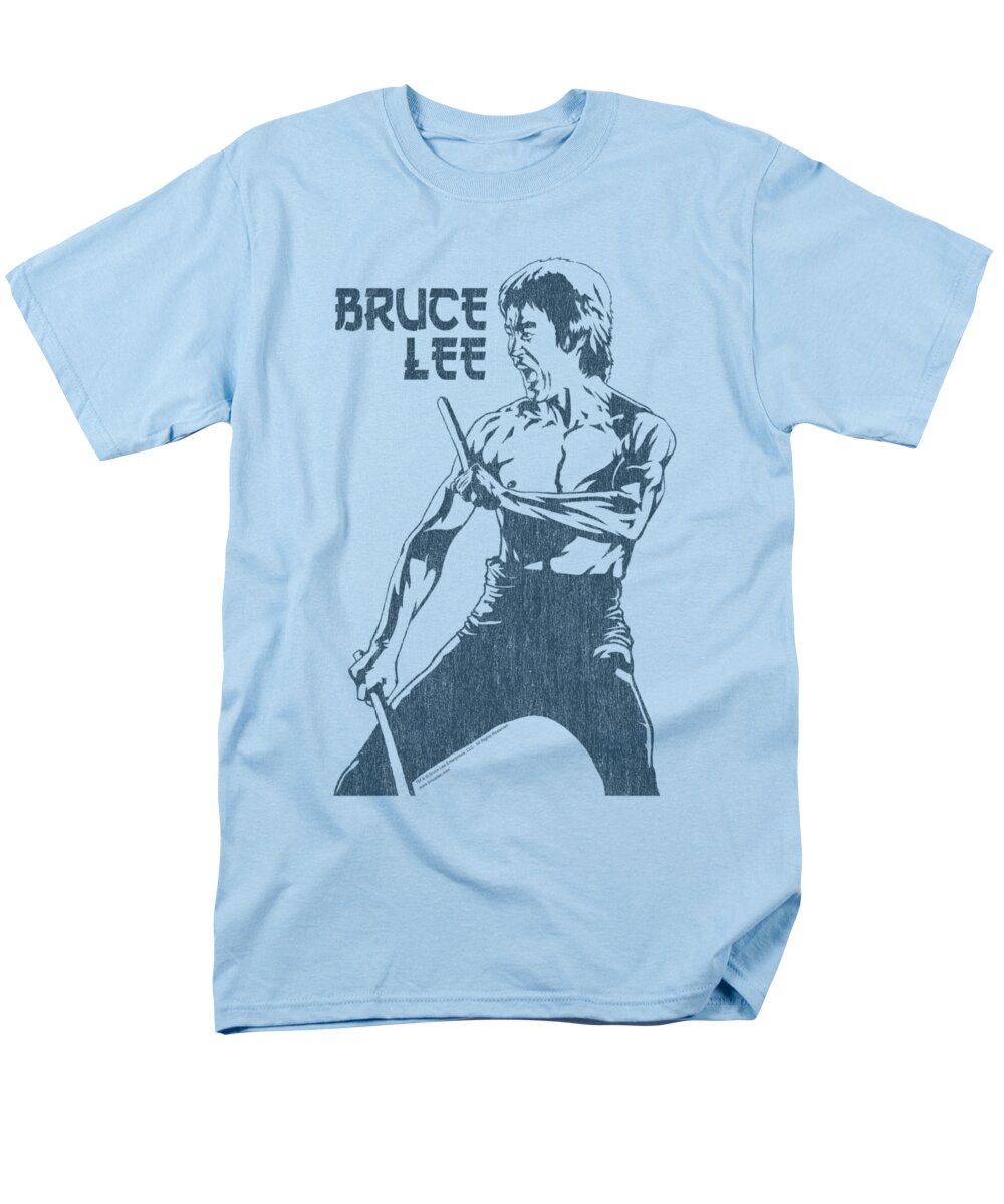 Bruce Lee Men's T-Shirt (Regular Fit) featuring the digital art Bruce Lee - Fighter by Brand A