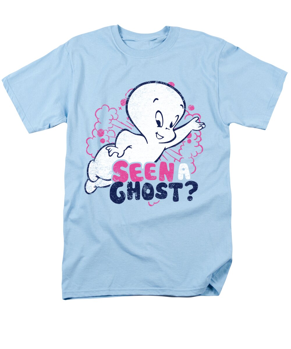  Men's T-Shirt (Regular Fit) featuring the digital art Casper - Seen A Ghost by Brand A